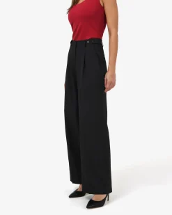 Forcast Abel Straight Leg Pants Black Outlet