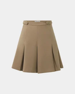Forcast Ace Pleated Skirt Tan Best