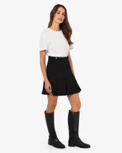 Forcast Ace Pleated Skirt Black Outlet