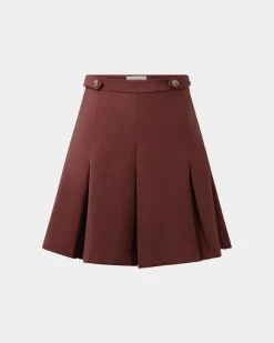 Forcast Ace Pleated Skirt Brick New