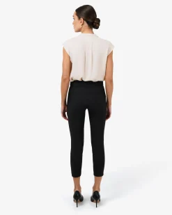 Forcast Adelaide V-neck Cap Sleeve Top Ecru Online
