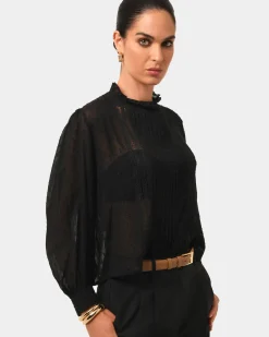 Forcast Aliana Lace Blouse Black Best