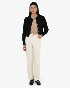 Forcast Alina Button Cardigan Black Best