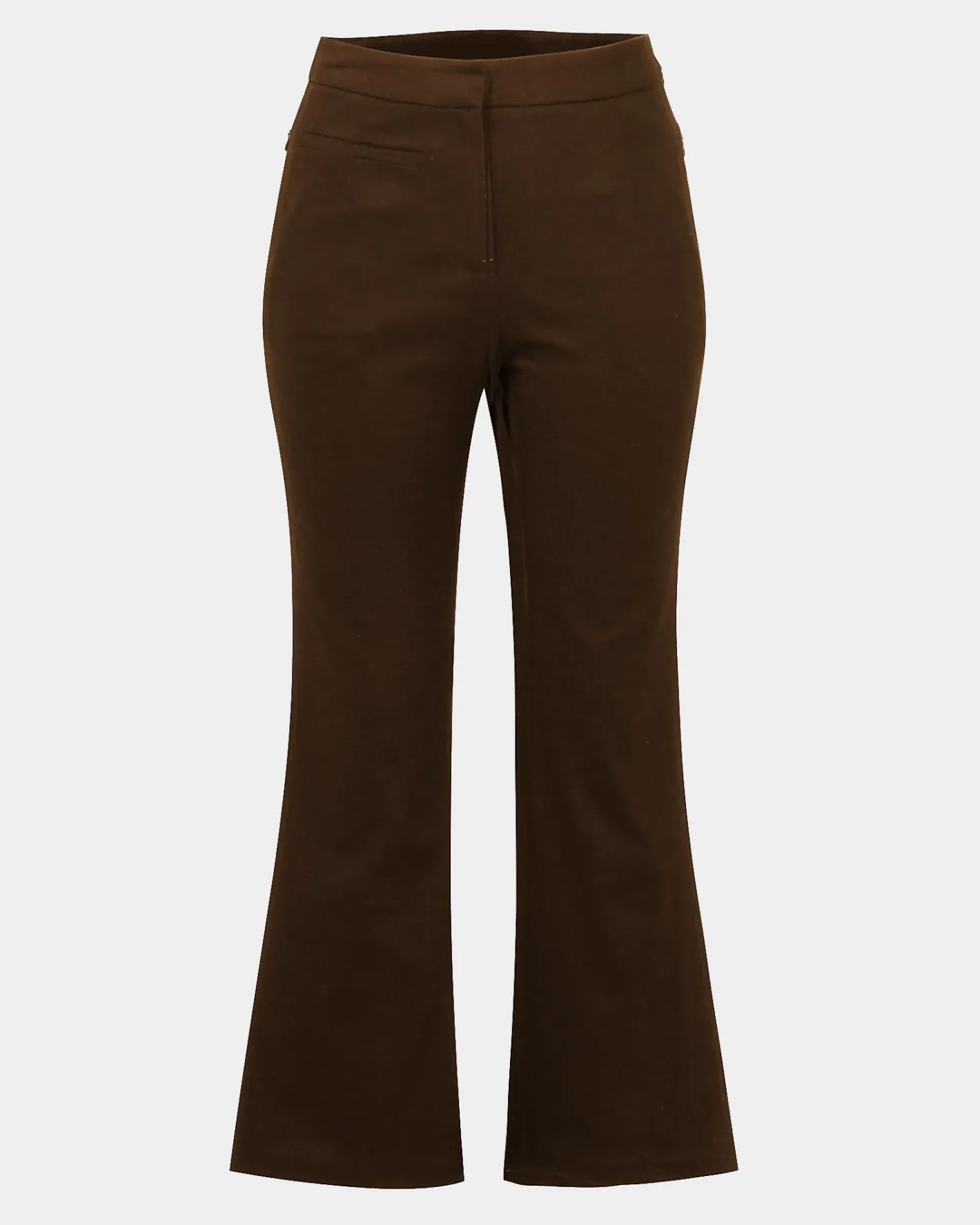 Forcast Alison Crop Flared Pants Chocolate Hot