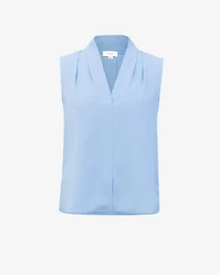 Forcast Alivia 2 V-neck Top Baby Blue Best