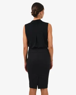 Forcast Alivia 2 V-neck Top Black New