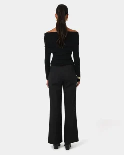 Forcast Ally Off Shoulder Knit Black Outlet