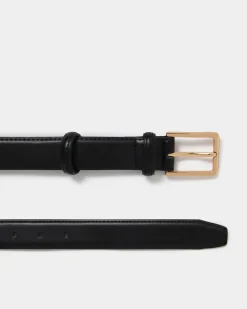 Forcast Amal Leather Belt Black Online