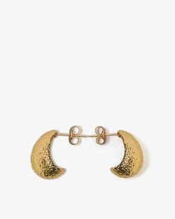 Forcast Amara Drop Earrings Gold New