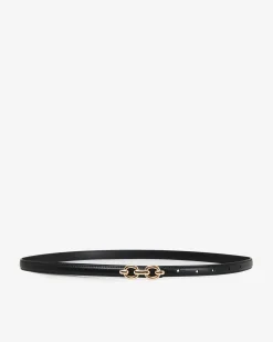 Forcast Amaris Leather Belt Black Hot