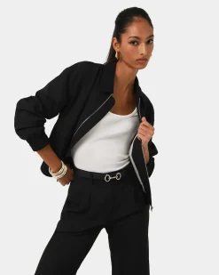 Forcast Amera Bomber Jacket Black Online