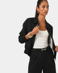 Forcast Amera Bomber Jacket Black Online