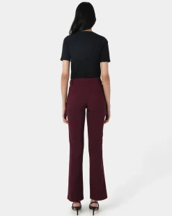 Forcast Annalee Classic Pants Maroon Hot
