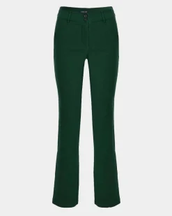 Forcast Annalee Classic Pants Green Hot