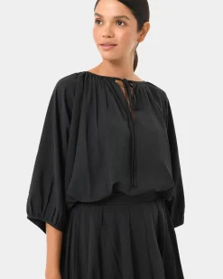 Forcast Annalia Dolman Sleeve Top Black Clearance