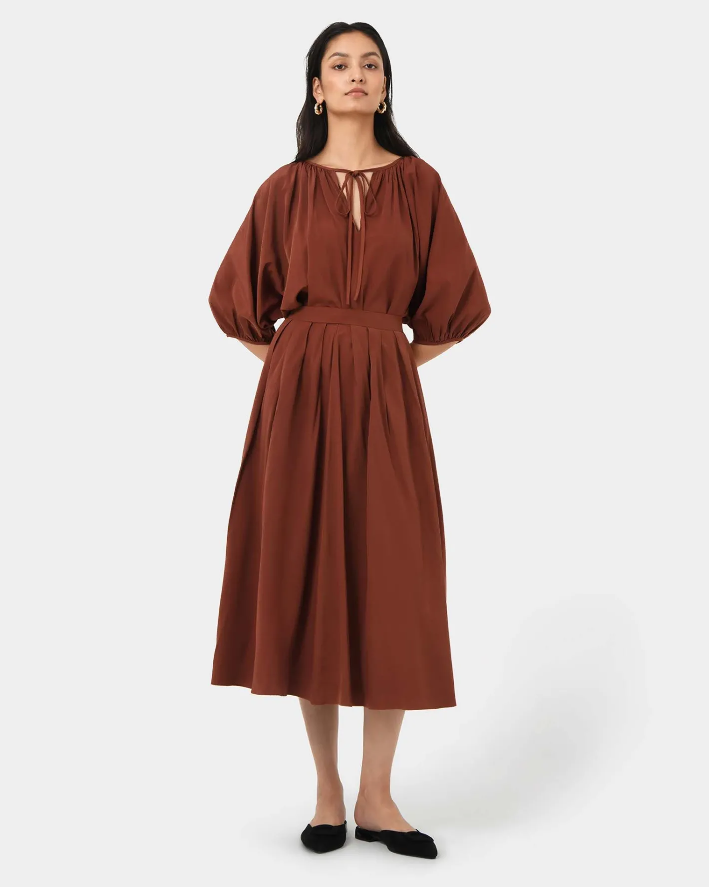 Forcast Annalia Dolman Sleeve Top Rooibos Tea Outlet