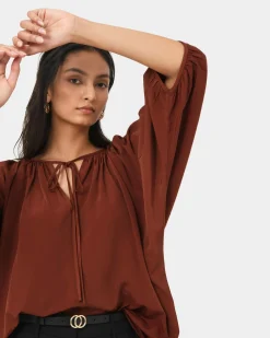 Forcast Annalia Dolman Sleeve Top Rooibos Tea Outlet