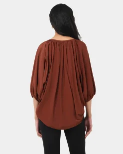 Forcast Annalia Dolman Sleeve Top Rooibos Tea Outlet