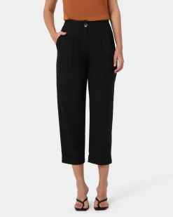 Forcast Antonia Relaxed Cuff Pants Black Online