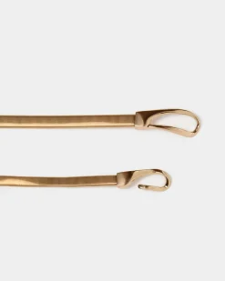 Forcast Arleen Stretch Metal Belt Gold Discount