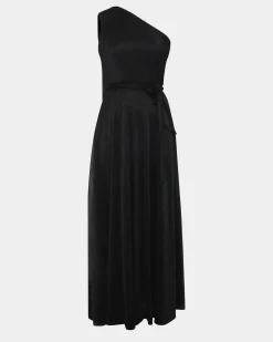 Forcast Avah One Shoulder Dress Black