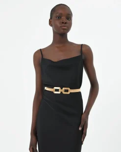 Forcast Averie 2 Stretch Metal Belt Gold Best
