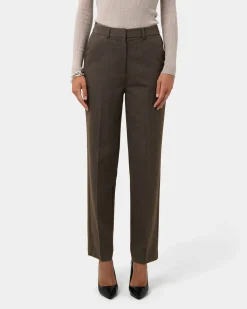 Forcast Aviya High Waisted Trouser Sepia Outlet
