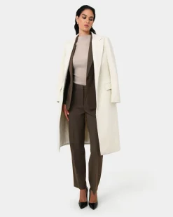 Forcast Aviya Single Breasted Blazer Sepia