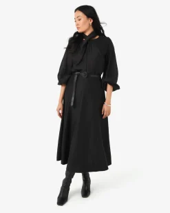Forcast Bellini Twist Neck Blouse Black New