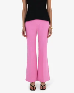 Forcast Belmore Crepe Flared Pants Bubblegum Outlet