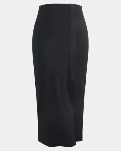 Forcast Betty Knit Split Skirt Black Hot