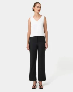 Forcast Blair V-neck Crop Top Ivory Best