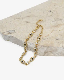 Forcast Boho Eye Crystal Bracelet Gold Discount