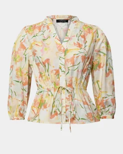Forcast Brielle Floral Blouse Spring Floral Outlet