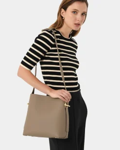 Forcast Brighton Leather Bag TAUPE Best