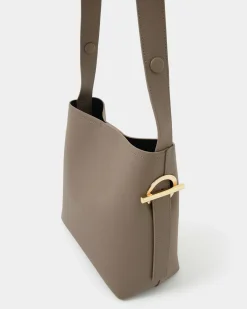 Forcast Brighton Leather Bag TAUPE Best