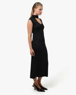 Forcast Byron Scarf Knit Dress Black Online