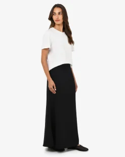 Forcast Caris Flared Maxi Skirt Black Online