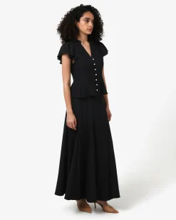 Forcast Carissa Godet Skirt Black