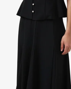 Forcast Carissa Godet Skirt Black