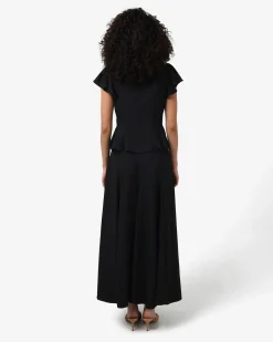 Forcast Carissa Godet Skirt Black