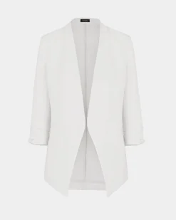 Forcast Carter 2 Collarless Blazer Ivory Discount