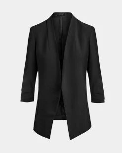 Forcast Carter 2 Collarless Blazer Black