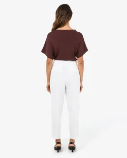 Forcast Carter 2 Slim Pants Ivory Clearance