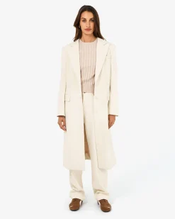 Forcast Cassandra Tailored Coat Ecru Outlet