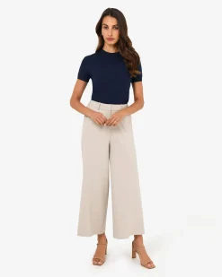 Forcast Catherine Short Sleeve Knit Navy Online