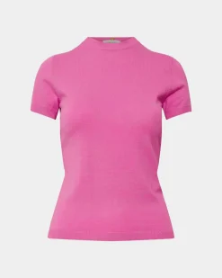Forcast Catherine Short Sleeve Knit Rose Best
