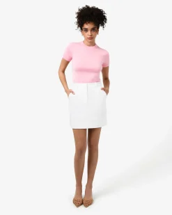 Forcast Catherine Short Sleeve Knit Ballet Pink Sale