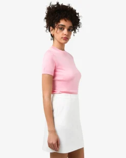 Forcast Catherine Short Sleeve Knit Ballet Pink Sale