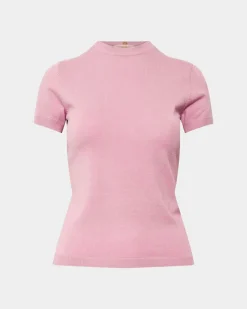 Forcast Catherine Short Sleeve Knit Ballet Pink Sale